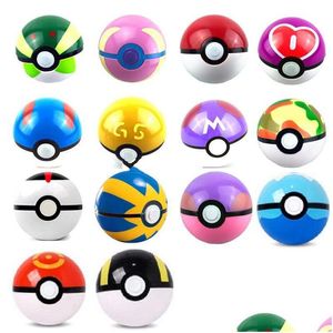 Filmler TV Peluş Oyuncak Sprites100pcs 15 Kral Top Figürleri Abs Action PokeBall Oyuncakları Süper Usta Juguetes 7cm Damla Teslimat DHXL7