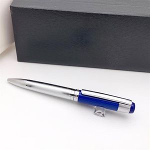 Pure Pearl Classic Th Black Blue Fiber Cap Ballpoint Pen Silver Texture Barrel пишет плавно