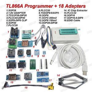 En Yeni TL866A USB Programcı 18 Adaptör EPROM Flash Bios 18 Evrensel Adaptör EDID KODE202Q