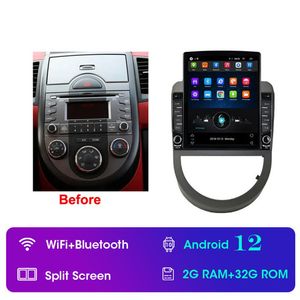 Android Car Video Multimedia 9-дюймовая HD HD-экрана GPS Navigation на 2010-2013 годы Kia Soul с Bluetooth Wi-Fi USB Aux Support Carpl165T