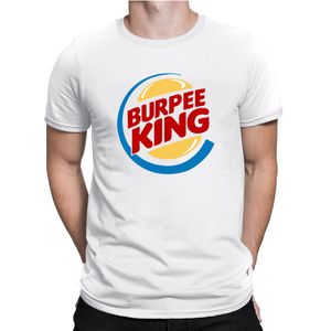 Erkekler için erkek tişörtler tişörtler Crossfit egzersiz burpee kral t-shirt komik doğum günü hediyesi erkek arkadaş kocası baba erkekler yaz kısa kolu 230718
