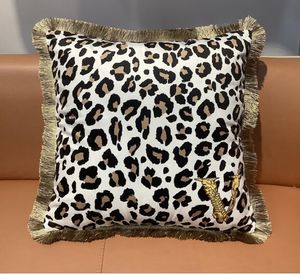 Наволочка с леопардом наволочки бархатная кисточка подушка декоративная подушка