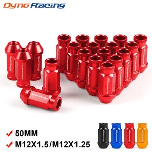 Dynoring kütük alüminyum yarış tekerleği Lug Nuts M12x1 5 M12X1 25 Honda için Ford için Toyota 20pcs Set171b