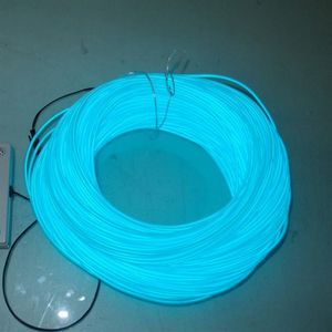 Ucuz 100m 5mm Neon El Yanıp Sönen Tel Işıklar Tatiller için DC12V veya AC110 220V Sürücü ile Noel Partisi Dekorasyonu 11 Renk F302D