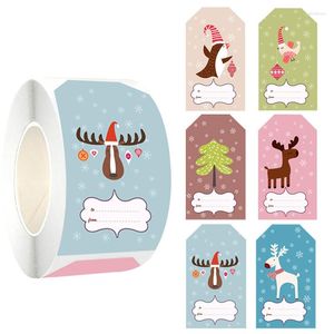 Hediye Sargısı 250 PCS Mutlu Noel Snowman Sticker Party Dekor Yıl Aile Toplama Kutusu Mühürlü Pişirme Kek Tag