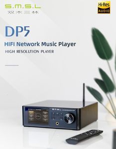 Наушники наушников SMSL DP5 ES9038PRO MQA Bluetooth Network Music Player Digital Turntable Decoder усилитель для наушников Airplifier Dina Wifi DSD256 230719