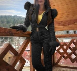 Kış kayak takım elbise yüksek kaliteli kapüşonlu kayak ceket pantolon kar sıcak rüzgar geçirmez kayak kıyafetleri snowboarding kadın suit8058149