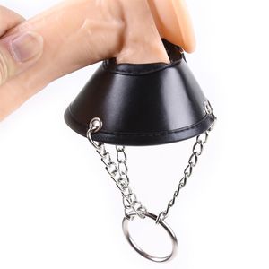 sexy Bondage Leather Parachute Ball Stretcher Men Toy BDSM271c