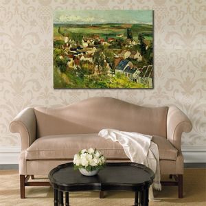Pittura di paesaggio astratta Vista panoramica Paul Cezanne Canvas Art Opera d'arte impressionista fatta a mano