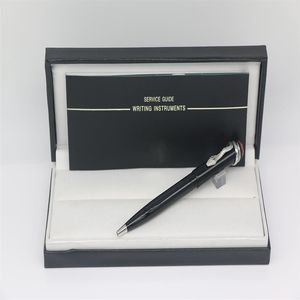 Различные стили Ballpoint Pen Black Body с серебряной змеей Trim 7 Color School Office Stationery Prining Prens Perfect Gift279s