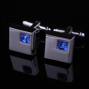 2016 fashion blue crystal cufflinks for mens shirt cufflinks wedding cufflinks gift with 3 colors for choosing W133263V