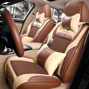 Car Accessory Seat Cover For Sedan SUV Durable High Quality Leather Universal Five Seats Set Cushion Including Front and Rear Cove312r