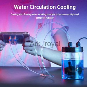 Other Cell Phone Accessories PUBG Gamepad Phone Cooler Mobile Water Cooling Pad Portable Radiator Coolerpad Cooling Fan For Android Iphone Smartphone F J230720