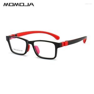 Солнцезащитные очки рамки Momoja Ultralight TR90 Силикагель -квадратный квадратный зрелище Оптические рецептурные очки Рамки детские очки