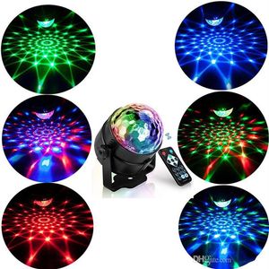 RGB LED Party Effect Disco Ball Light Stage Light laser lamp Projector RGB Stage lamp Music KTV festival Party LED lamp dj light2744