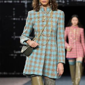 Chan roupas femininas de grife jaqueta feminina plus size designer de luxo de alta qualidade jaqueta CCCC tweed cardigã de lazer casaco longo estilo presente do dia das mães