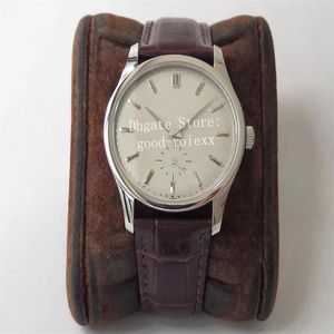 37mm Unisex Vintage Saat Erkekler ST19 Mekanik El-Winde 5196 ETA Bayanlar Erkekler Calatrava Deri Orta Boyutlu Safir Ste234D