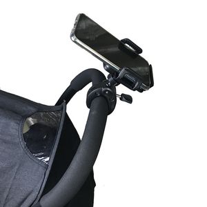 Keepsakes Baby Stroller Cell Phone Holder 360 Degree Rotate Universal Clamp Pram Wheelchair Accessory Mount Bracket Bicycle Stander 230720