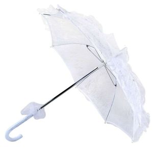 Şemsiye düğün şemsiye dantel şemsiye pamuk nakış beyaz/fildişi batenberg dantel şemsiye dekorasyon güneş şemsiye 230719