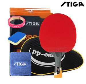 Настольный теннис Raquets Stiga Professional Carbon 6 Stars Table Tennis Racket для наступательных ракетки Sport Ping Pong Raquete Pimples в 230719