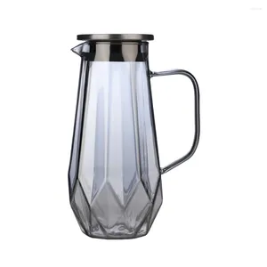 Dinnerware Sets Stainless Steel Kettle Milk Bottle Household Water Carafe Accessory Glass Jug Home Delicate Tea Pitcher Supply