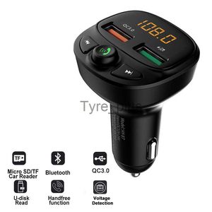 Другие батареи chargers Car Bluetooth 5.0 MP3 -плеер TF Card Carm Acdage Adapter QC 3.0 FM -передатчик Двойной USB Charger x0720