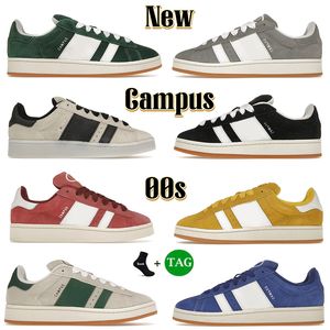 Novo Campu 00 Deigner Hoe Homens Mulheres Plataforma Sneaker Caual Hoe Low Top Camurça Interior Neaker Preto Verde Escuro Nuvem Branco Veet Fahion Homens Porto