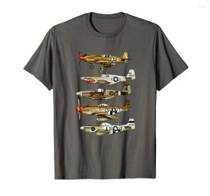 Мужская футболка T Trts North American P-51 Fight Fort 2023 Мода Мужской мужской случайный короткий рукав для одежды летний дизайн рубашки.