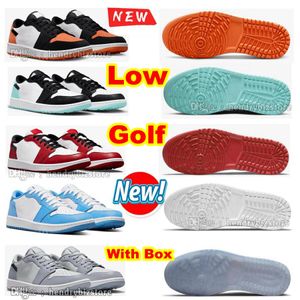 1 Low Golf Shoe Pure Platinum Running Shoes Copa Eastside Preto Branco Lobo Cinza UNC Chicago Shadow Midnight Navy Count Roxo Smoke Noble Green Mens Womens Sneakers