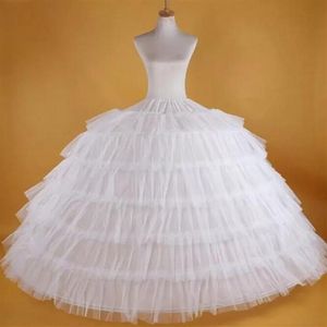 Kadınlar Beyaz Petticoats Süper Kabarık Balo Kupa Kaynakları Slip Slip Slight Düğün Resim Drawstring 7 Hoops Uzun Crinoline Özel Yapım W228F