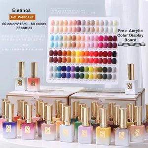 Nail Gel Eleanos 60 Colors Polish Set Color Different Bottles Art Design Whole Learner Kit 230720