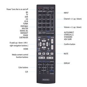 Pioneer AXD7534 için Alıcı TV Uzaktan Kumanda Değiştirme-VSX-521-K VSX-920-K VSX-520-K için Pioneer Serisi AV amplifikatörü için geçerlidir