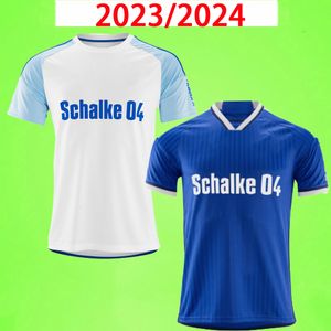 2023 2024 Schalke 04 Futbol Formaları Ev Ouwejan Palsson Lode Latza Terodde Zalazar Bulter Lee Flick Pieringer Drexler Thiaw 23 24 Evde Futbol Gömlekleri T Erkek Çocuklar