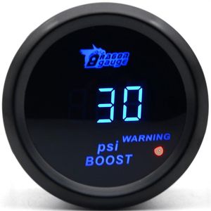 Ejderha Gauge 2 inç 52mm Boost Turbo Gösterge Siyah Renk Dijital Mavi LED -15-30PSI241Y