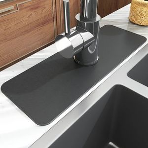 Cleaning Cloths Diatomite Kitchen Faucet Super Absorbent Pad Fast Drying Bathroom Basin SplashProof Guard Drip Catcher Bottom Sink NonSlip Mat 230721