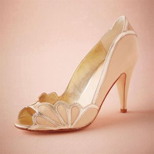 Blush Wedding Shoes Shoune на каблуке на каблуке.