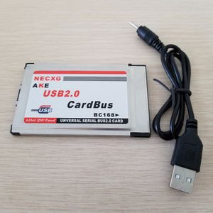 PCMCIA расширяется до 2-портовой USB 2.0 Converter Card 54-мм слот Cardbus с кабелем