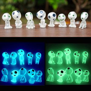 Decorações de Jardim 510 Pçs Árvore Luminosa Elfos Espíritos Micro Ornamento de Figura de Paisagem Brilhando no Escuro Estátua em Miniatura Decoração em Vaso 230721