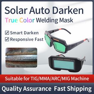 Welding Helmets Solar Auto Darkening True color Welding Mask Welding Helmet Eyes Goggle Welder Glasses Arc Protection Helmet for Welding Machine 230721