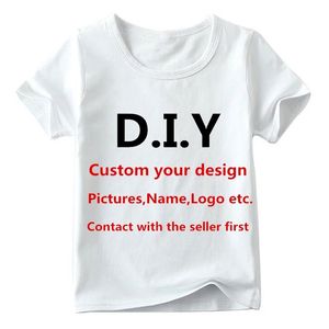 Мужские футболки детская настраиваемая печатная футболка Baby Custom Ваша собственная дизайна футболка для мальчиков и девочек Секедируйте.