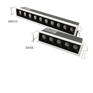 Moderne LED-Downlights, lineare Deckeneinbaustrahler für den Innenbereich, dimmbar, 20 W, 30 W, gleichmäßige Leuchtvorrichtung, kleiner Strahl, 15 30 hoch, 281 h