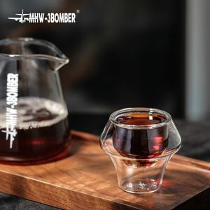 Кружки MHW 3bomber Coffee Mug Gull Guld Glass Transparent Borosilicate Classes Tea Latte Wine Cup Accessories 230721