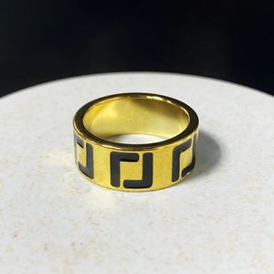 Кольцо для женщины Роскошное кольцо с надписью 6-9 размера дизайнерские украшения Кольца дизайнерские кольца для пар универсальный унисекс темперамент Высококачественный модный минимализм