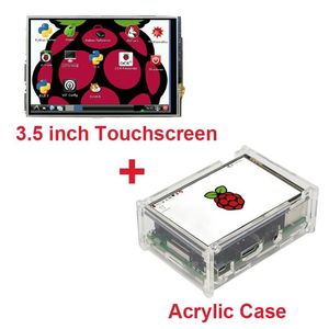 Raspberry Pi 3 Modelo B 3 5 polegadas LCD TFT Touch Screen Display Estilete Estojo Acrílico Compatível com Raspberry Pi 2216Y