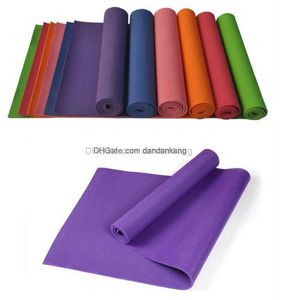 Тренажерный зал Fitness Anti Slip PVC йога коврики экологически чистые ткани на заказ логотип складываемые 3 -миллиметровые упражнения пилатеса.