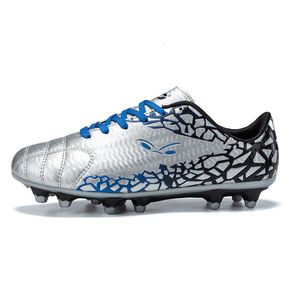 Спортивные открытые TF/FG Soccer Shoes для мужчин Детские газоны Кроссовки роскошные серебряные футбольные футбольные туфли.