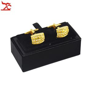 ВСЕГО 10 шт. Мужская черная запонка коробка Classicia Jewelry Gift Box Бренд Пакет пакет пакета Box 8x4x3cm 286y