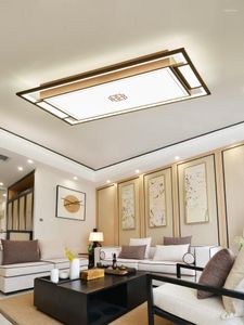 Потолочные светильники минималистский китайский стиль лампы спальня световые современные творческие обеденные лампы изучать искусство освещение