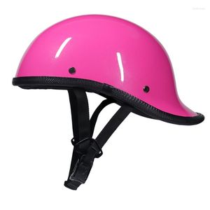 Motosiklet Kaskları Bisiklet Kask Lokomotif Retro Cascos Para Moto Alman tarzı Erkek ve Kadın Açık Mekan Yarım Yüz Casque Dot Onaylı