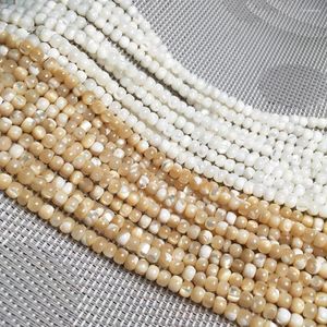 Beads Natural Shell Beading Round Mother Of Pearl Loose Isolation For Jewelry Making DIY Bracelet Necklace Accessories